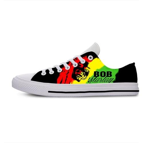 Hot Fashion Low Top Man Bob Marley Woman Lightweight Sneakers Breathable Classic Canvas Shoes High Quality Board Shoes
