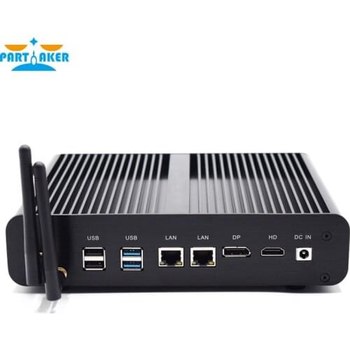 Partaker B13 Mini PC Core i7 6567U Dual LAN 2*DDR4 Ram DP Barebones Mini Computer 4K HD 8USB Mini Gaming pc