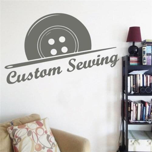 Custom Sewing Vinyl Wall Stickers Art Fashion Wall Sticker Nursery Room Decor Art Decal Removable Wallpoof CX255