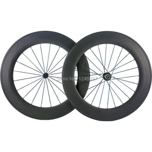 Popular Procuct 88mm Carbon Wheels Clincher Road Bicycle Carbon Wheelset Carbon Clincher Wheels With Free Shipping