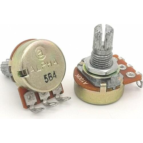 Taiwan ALPHA Aihua RV16-10-15K Potentiometer A100K shaft length 15mm