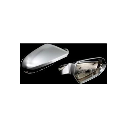 S-Line Style Silver Matt Chrome Side Mirror Cap Replacement L&R 2PCS New for Audi A6 C7 Durable
