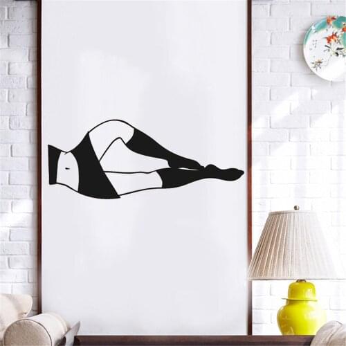 Sexy Beauty Wall Stickers Sexy Legs Wall Decal Home Decor For Beauty Studio Girls room Vinyl Art Mural dw20559