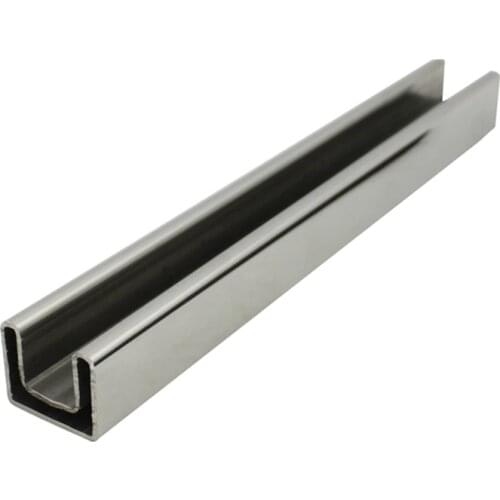 Stainless Steel Glass Railing Square Top Handrail Capping Rail Accessories