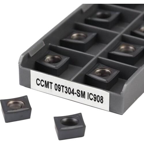 CCMT09T304-SM IC907 IC908 CCMT09T308 CNC Lathe Turning Carbide Inserts Boring Tools Blade Machining Steel High Quality Material