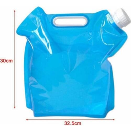 5L 30*32.5cm Outdoor Water Bags Foldable Folding Collapsible Drinking Camp Cooking Water Container Bag Carrier Car Water Tank