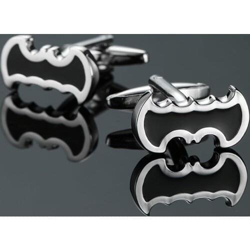 High quality mens shirt Cufflinks brand new fashion brand badge black Cufflinks fathers day business shirt suit pin gift