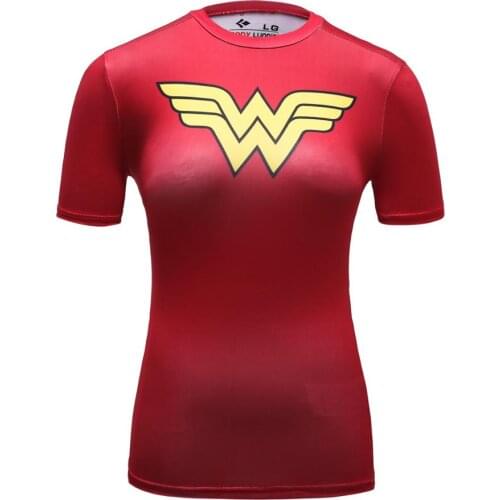 CODY LUNDIN Women compression Elasticity tights fitness short sleeve Tops Shirts Summer Quick dry Fitness rashguard