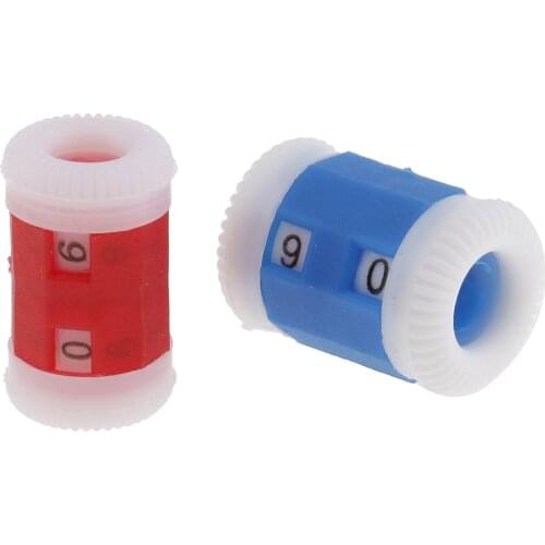 2 Pieces Plastic Stitch Marker Row Counter fit Knitting Needles 2mm to 8mm
