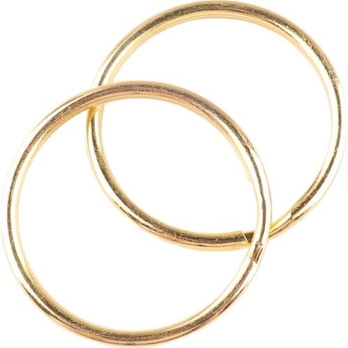 20 pcs Metal KeyRing Kay Chain Gold Round Split Key Rings Chain With Nickel Compass Key Ring Keychain Connector