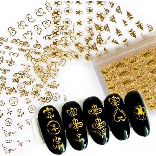 30Pcs/Set Nail Stamping Decals Nail Art Back Glue 3D Colorful Butterfly Design Nail Foil Sticker Manicure Decoration