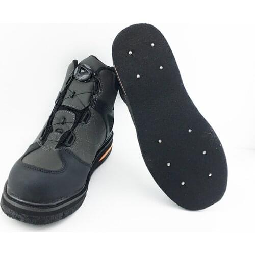 Fly Fishing Boots Anti-slip Waterproof Breathable Rubber Rock Fishing Shoes Steel Nail-soled Snow Wind Winter Protection Shoes