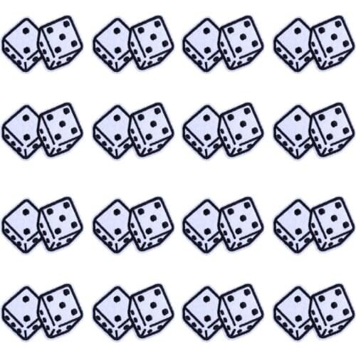 Prajna Dice Patch Applique Wholesale 10PCS Patches For Clothing Embroidery Patch Badge Hippie Stickers On Jacket DIY Accessories