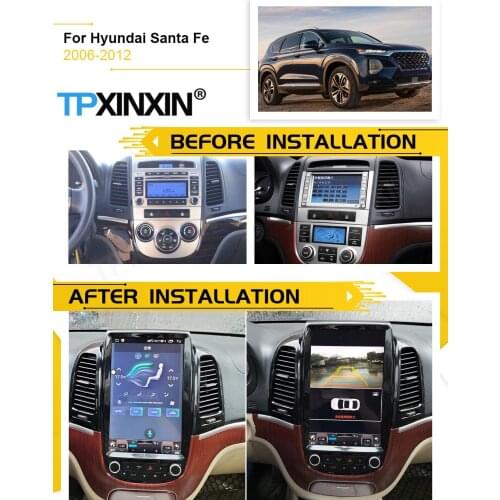 Car Multimedia Stereo Radio Android For Hyundai Santa Fe 2006 2007 2008 2009 2010 2011 2012 Navigation Video Receiver Head Unit