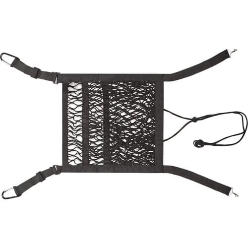 Car Purse Net Handbag Holder Between Seats Cargo Storage Bag Magic Sticker Mesh Storage Bag Pocket Cage Auto Seat Back Bag