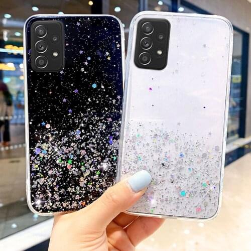 Bling Glitter Case For Samsung Galaxy A12 A52 A32 A51 A71 A50 A70 A72 A21S A40 A10 S A20 A30 A31 A41 A42 A80 A7 A6 2018 Cover