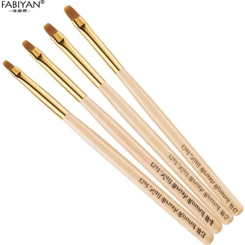 Nail Art Brush Drawing Painting Carving Pen Round Design Flower Tips UV Gel Polish Acrylic Builder Wooden Handle Manicure Tools