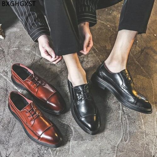 Brown Dress Shoes for M E N Luxury Designer Shoes Men High Quality Brand Elegant Shoes for Men 2021 Chaussure Sapato Masculino