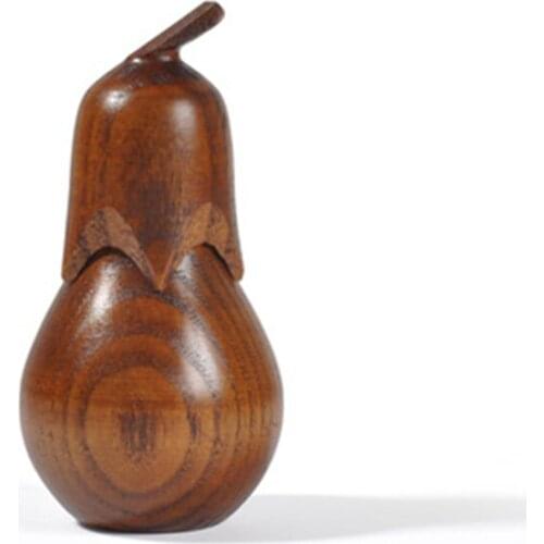 Eggplant Toothpick Box for Cooking Home Use Cute Storage Handmade Solid Wooden Kitchen Toothpick-Holder Creative Adornment Boxes