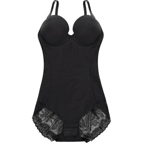 Seamless Full Body Shapers Waist Shaper Shapewear with Bra Cup Control Slimming Corset Butt Lifter Bodysuits Open Crotch Easy WC