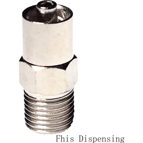 M10 Adhesiving Dispensing Fittings Nickel Coated Brass Luer Lock Adaptor