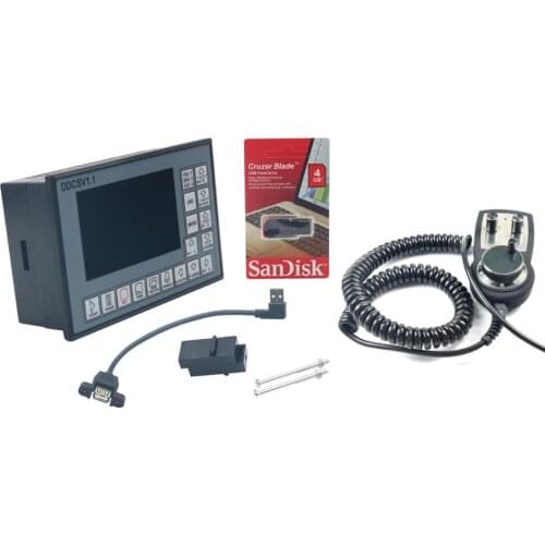 Handwheel MPG Emergency Stop+DDCSV1.1 CNC 4-Axis Motion Controller Stepper