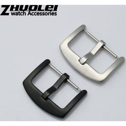 Brushed Metal Buckles Watch Stainless Steel Black Gold Silver Rose Gold 16mm 18mm 20mm 24mm Watchbands strap Clasps