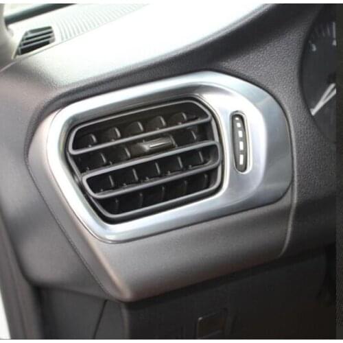 2014 2015 2016 ABS Matte Shell Car Air Conditioner Vent Outlet Panel Cover Trim Car Styling Accessories for Citroen Elysee