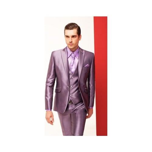 ANNIEBRITNEY Latest Coat Pant Designs Men Suit Custom Slim Fit Tuxedo Gentle Suits Set Wedding Prom Party Blazer Terno Masculino