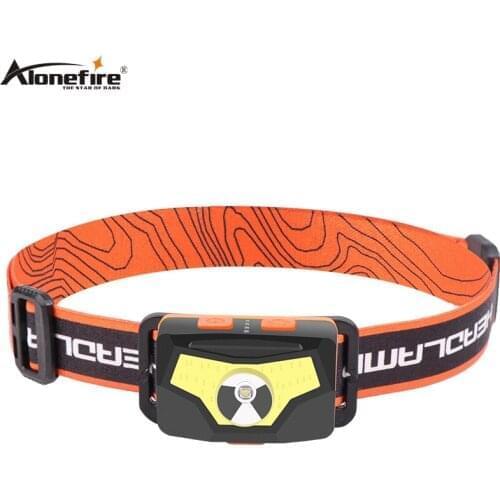 Alonefire HP57 induction led Headlamp XPG COB Usb Headlight Head torch Builtin-lithium battery outdoor camping fishing light