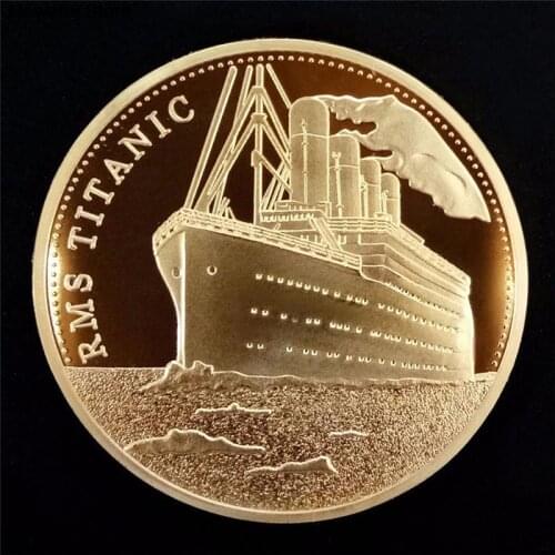 Commemorative Coin Arts BTC Bitcoin Jewelry Finding Components Titanic Ship Incident Collection