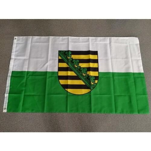Hanging 90*150cm germany State flag of Saxony For Decoration
