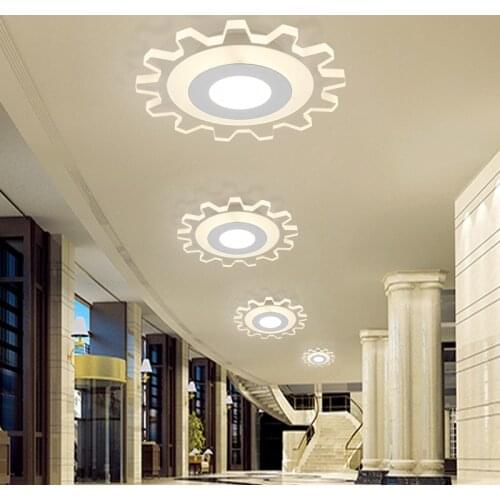 Mini Surface Mounted Acrylic LED Ceiling Lights For Aisle Bathroom Corridor Bedroom Restaurant Indoor Home Lighting Fixtures