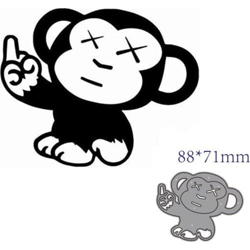 Metal cutting dies cut die mold Animal monkey decoration Scrapbook paper craft knife mould blade punch stencils dies