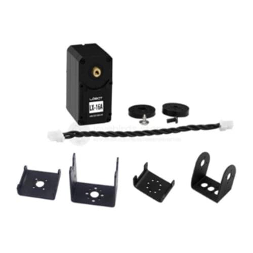 LX-16A servo with Bracket Serial bus intelligent port dual-axis digital robot large torque high-precision With debug board