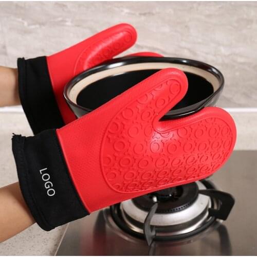 Silicone Heat-Resistant Gloves Cooking Barbecue Gants Silicone Kitchen Microwave Mittens Oven Glove Home Heat Resistant Gloves