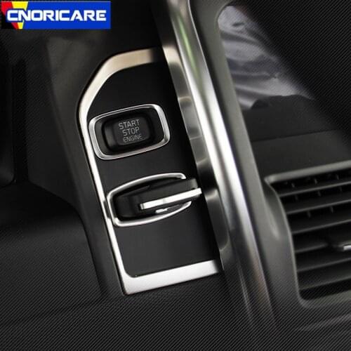 Car Styling Center Console Key Hole Panel Decoration Sticker Trim For Volvo XC60 Ignition Frame Modified Accessories