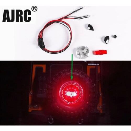 Suitable for 1/10 simulation climbing car spare wheel LED light TRAXXAS TRX-4 G500 K5 TRX6 90046 AXIAL SCX10 D90 D110 red light