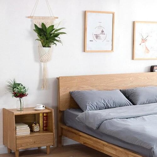 Cotton Macrame Plant Hangers Indoor Hanging Planter Basket Flower Pot Holder