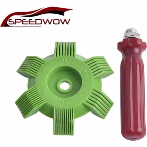 SPEEDWOW Car A/C Radiator Condenser Evaporator Fin Coil Comb Air Conditioner Coil Straightener Cleaning Tool Auto Cooling System