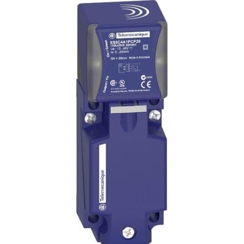 XS8C4A1MPP20 Inductive sensor XS8 40x40x117 - PBT - Sn20 mm - 24..240VAC/DC - terminals