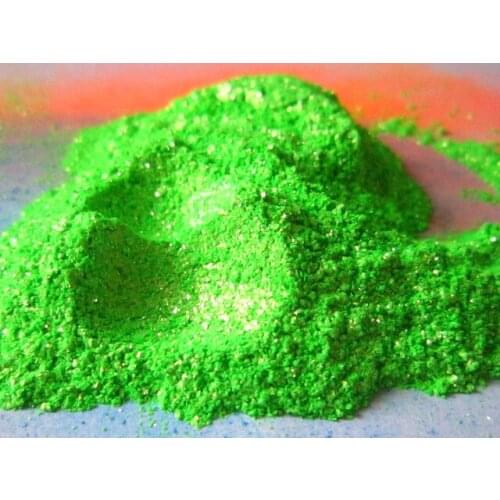 Green Mica powder pearl pigment used for cosmetic &beauty &skin,high luster free shipping