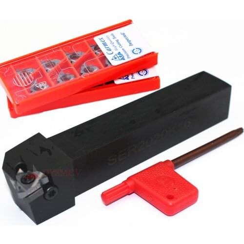 1pc SER1010H11 SER1212H11 SER1616H1110pcs 16ER AG60 AG55 A60 A55 11ER carbide insert Lathe Cutter External Thread Turning tool