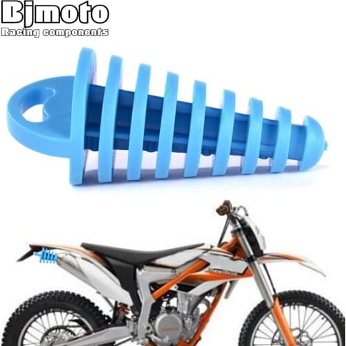 BJMOTO 1PC Motorcycle Exhaust Pipe Motocross Tailpipe PVC Air bleeder Plug Exhaust Silencer Muffler Wash Plug Pipe Protector