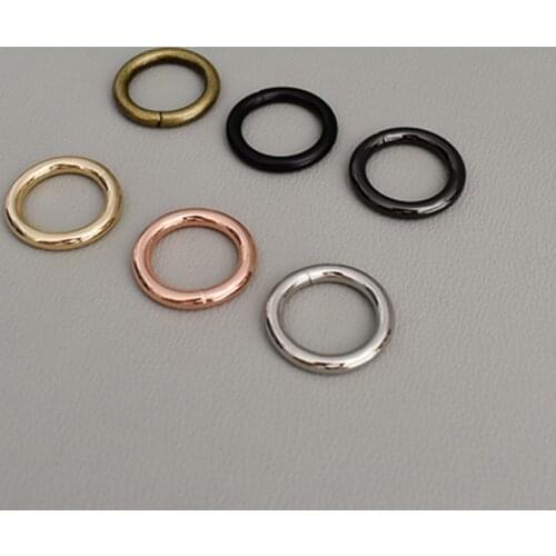 10 pcs 20mm O ring adjustable ring clip buckles Hooks for handbag backpack Dog Collar Metal Buckles Key Chain Rings Saddle