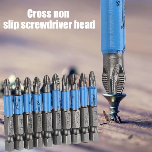 50mm PH2 S2 Cross Bit Drill Head Bits Hand Tools Anti Slip Electric Hex Shank Screwdriver Drill Bit