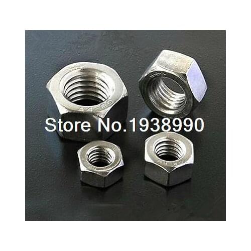 500pcs Metric Thread M4 304 Stainless Steel Hex Head Nuts Screw Nuts Hex Nuts