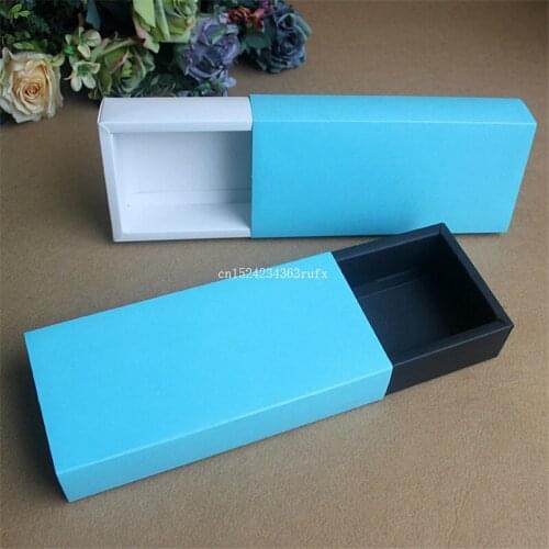500pcs Packing Box for Socks/Scarf/ Underwear Kraft Paper Gift Box Flower Gift Paper Packaging Carton Box 22.9*11*4.5cm