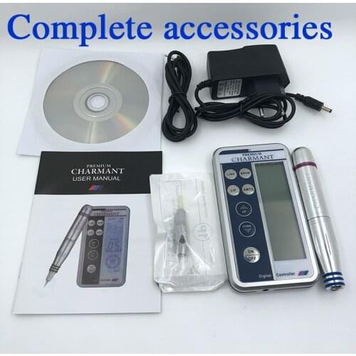 Dermografo Charmant Semi-permanent Tattoo Machine Kits Digital Contral Panel Rotary Tattoo Pen Electric Tattoo Eyebrow Equipment