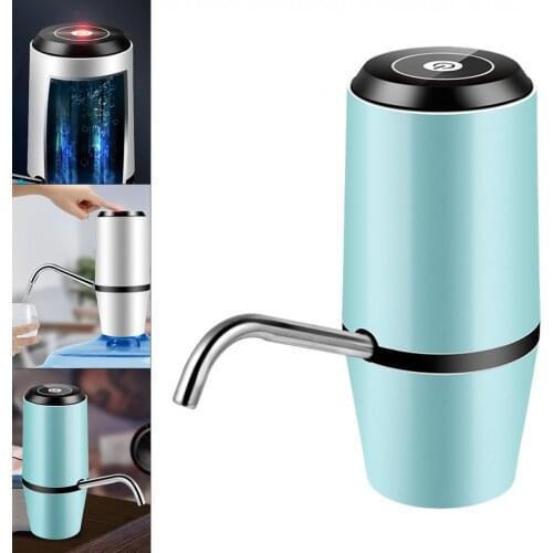 Double Pump Touch Wireless Rechargeable Electric Dispenser Water Pump with 304 Stainless Steel for 4.5-18.9L Barrelled Water